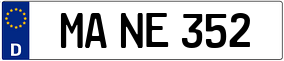 Trailer License Plate